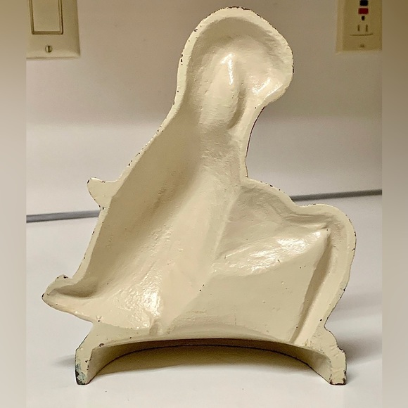 Vintage Early Mid 20th Century Cast Iron Goose Geese Doorstop Bookend - Picture 6 of 10